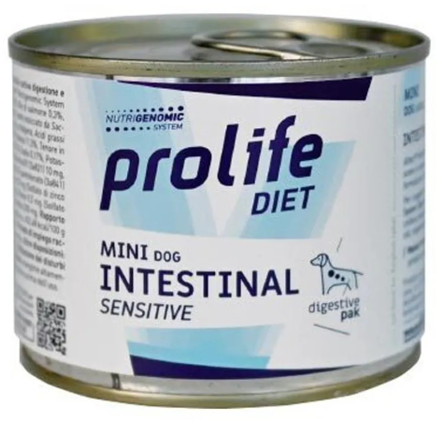Prolife Diet Dog Intestinal Sensitive Cibo Umido Per Cani Taglia Piccola Lattina 200g