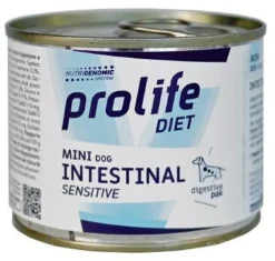 Prolife Diet Dog Intestinal Sensitive Cibo Umido Per Cani Taglia Piccola Lattina 200g