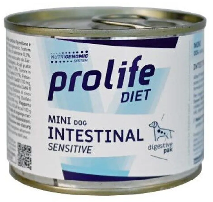 Prolife Diet Dog Intestinal Sensitive Cibo Umido Per Cani Taglia Piccola Lattina 200g