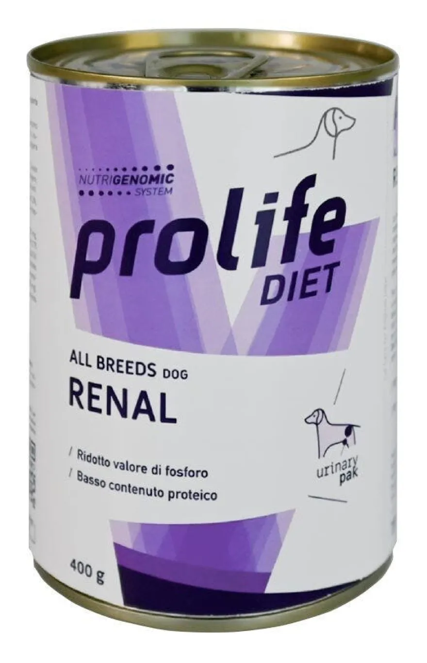 Prolife Diet Dog Renal All Breeds Cibo Umido Per Cani Lattina 400g