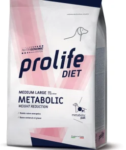 Prolife Dog Diet Metabolic Cibo Secco Per Cani Taglia Media/Grande Sacco 2kg