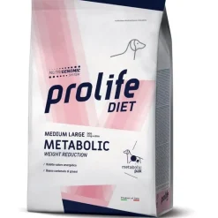Prolife Dog Diet Metabolic Cibo Secco Per Cani Taglia Media/Grande Sacco 2kg
