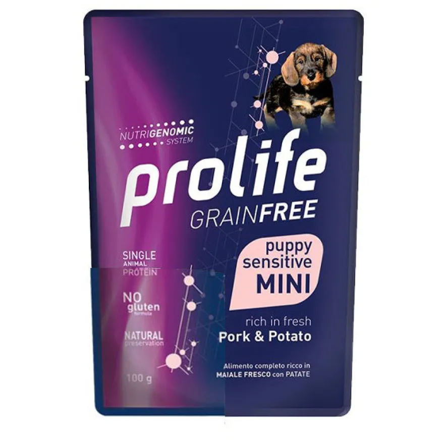 Prolife Dog Grain Free Puppy Pork&potato Mini Busta 100 g