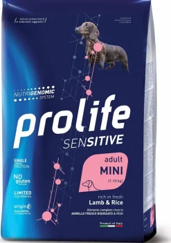 Prolife Dog Sensitive Agnello e Riso Adult Mini 2kg