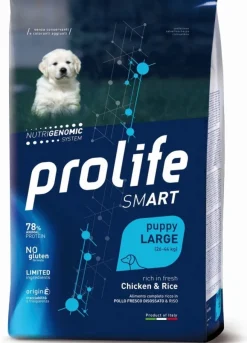 Prolife Dog Smart Chicken & Rice Cibo Secco Per Cani Cuccioli Taglia Grande Sacco 10 Kg