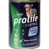 Prolife Lifestyle Pesce Bianco Fresco Cibo Umido Per Cani Maturi Taglia Media/Grande Lattina 400g