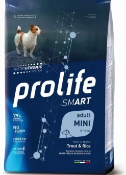 Prolife Smart Mini Trota Fresca E Riso Cani Adulti 600g
