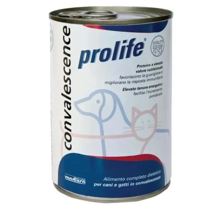 Prolife Veterinary Convalescence Cibo Umido Per Cani E Gatti In Convalescenza Lattina 200g