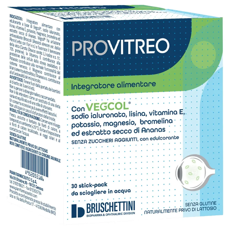 Provitreo 30 Bustine con Edulcorante Senza Zuccheri Aggiunti Glutine Naturalmente Privo di Lattosio