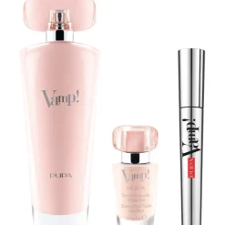 Pupa Kit Vamp Pink Eau De Parfum 100 ml+Mascara 9ml+Smalto Profumato Effetto Gel 9ml