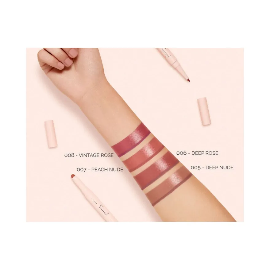 Pupa Vamp! Creamy Duo Matita Labbra Contouring & Rossetto Brillante 006 Deep Rose
