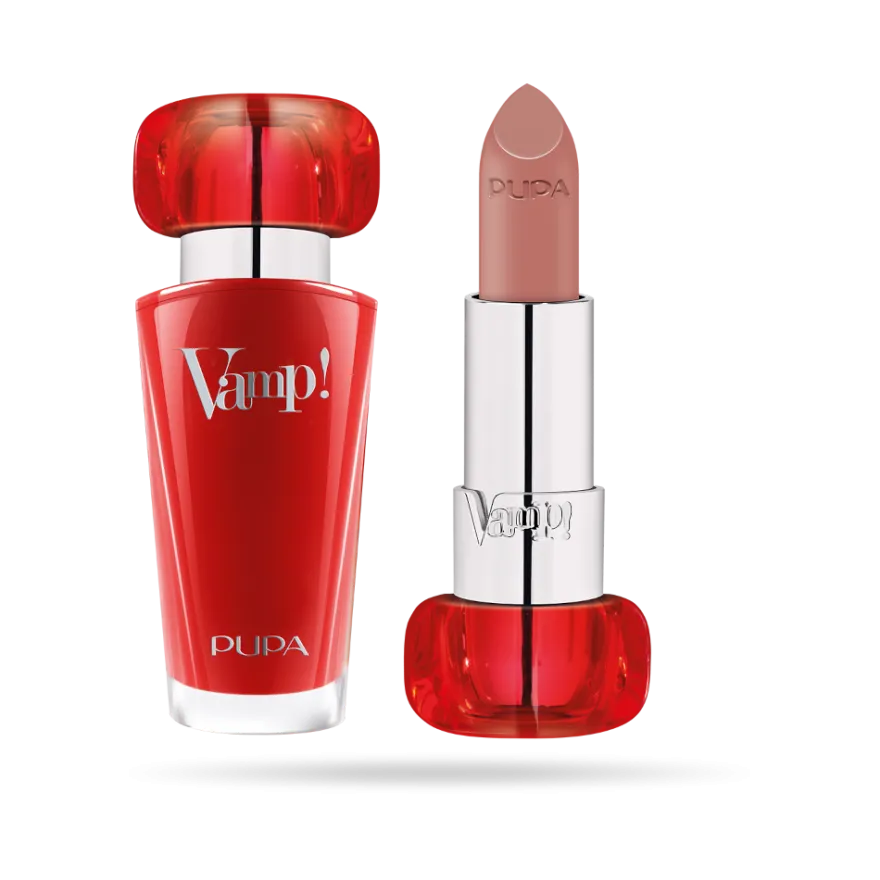 Pupa Vamp! Lipstick Rossetto Volumizzante 3,5g Warm Nude 201