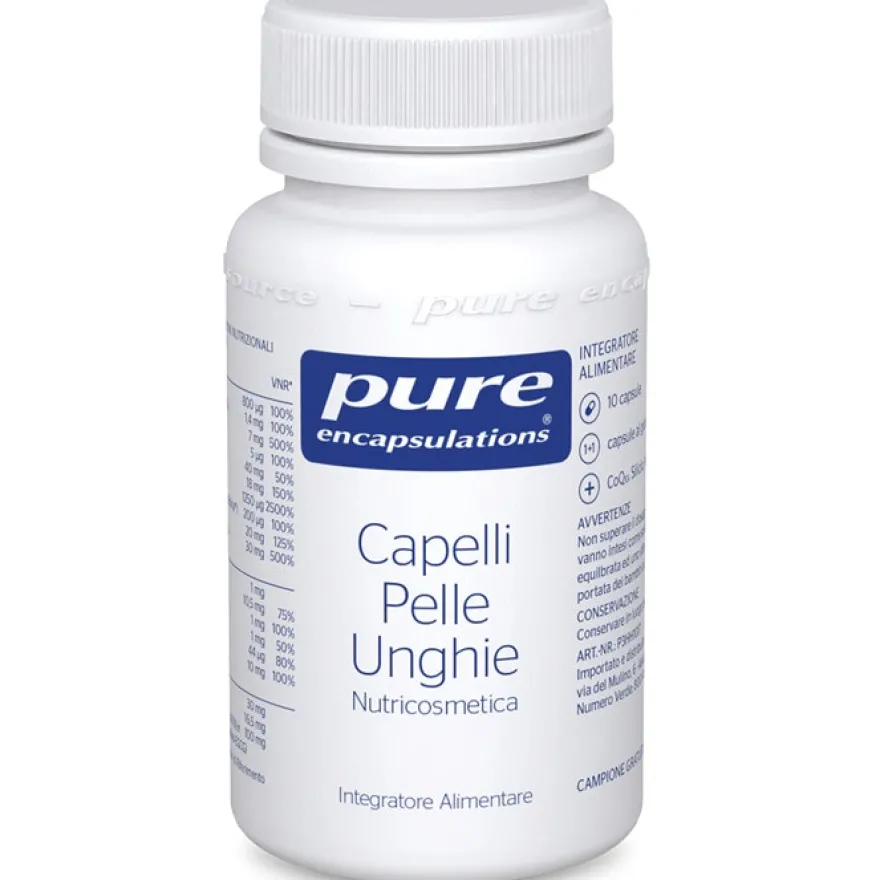 Pure Encapsulations Capelli Pelle Unghie 30 Capsule