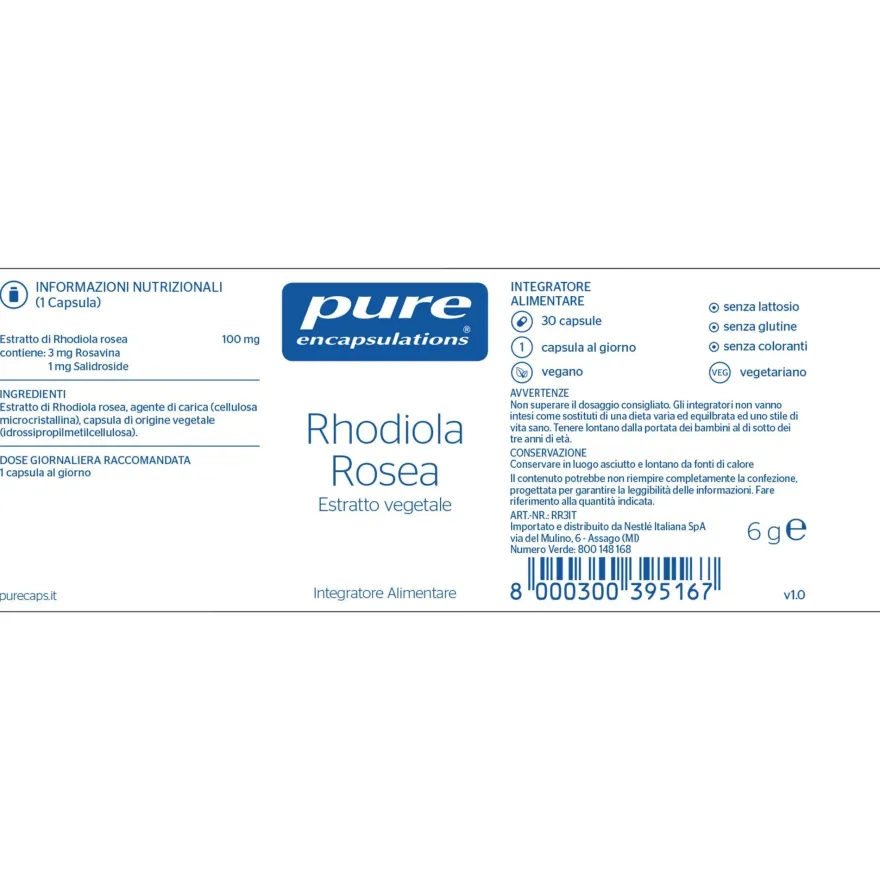 Pure Encapsulations Rhodiola Rosea 30 Capsule