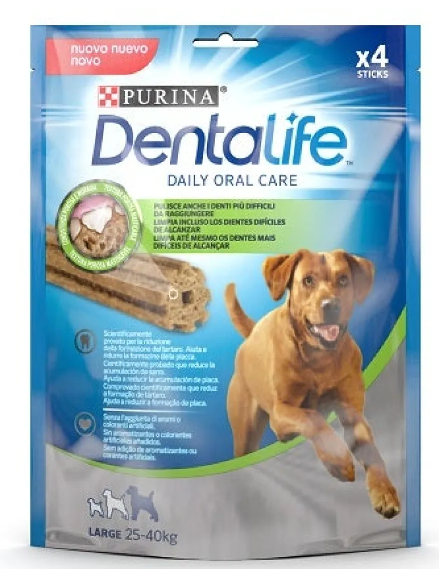 Purina Dentalife Snack Daily Oral Care Per Cani 25 - 40kg Taglia Large 4 Stick
