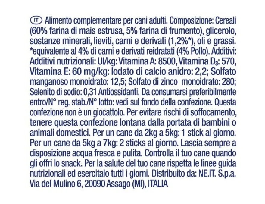 Purina Dentalife Snack Daily Oral Care Per Cani 2 - 7kg Taglia Mini 7 Stick