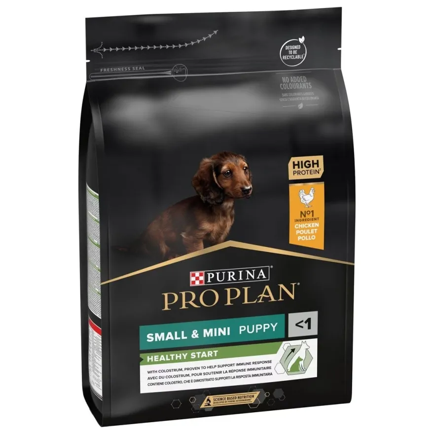 Purina Pro Plan Small e Mini Puppy Healthy Start Cibo Secco Con Pollo Per Cuccioli Taglia Piccola/Mini Sacco 3 kg