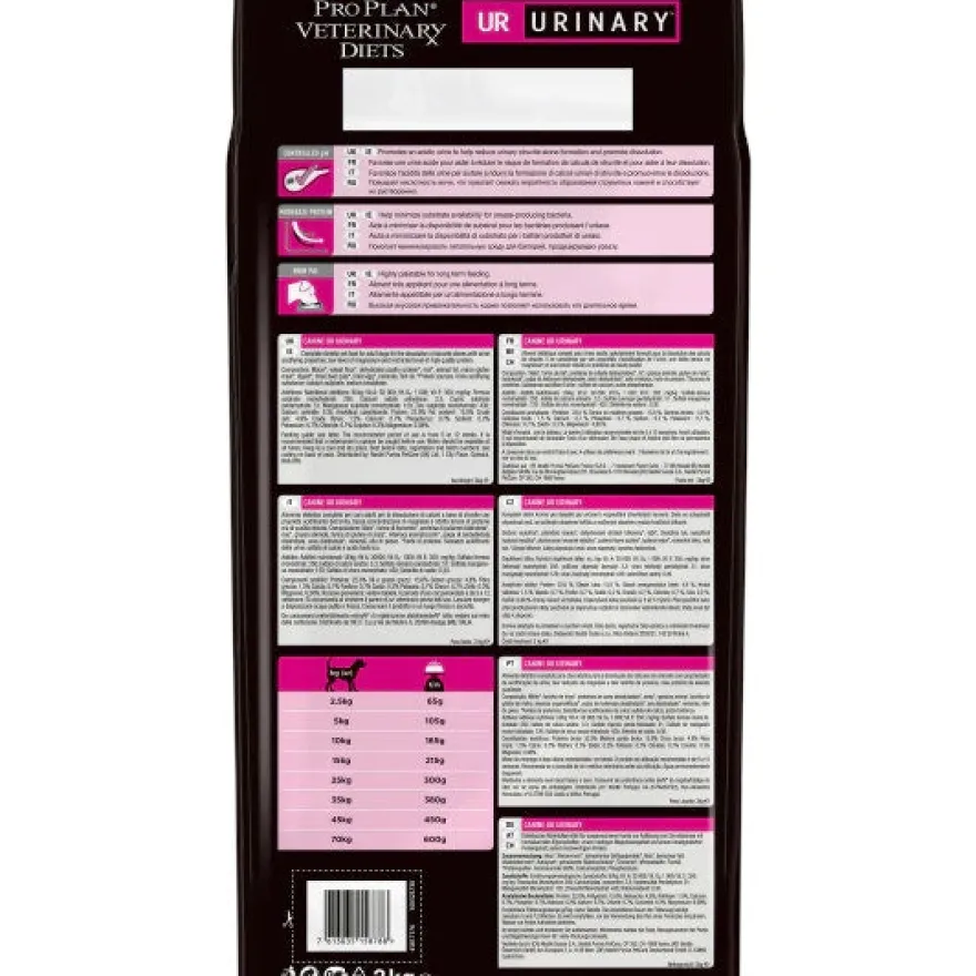 Purina Pro Plan Veterinary Diets Secco Cane UR Urinary 3kg