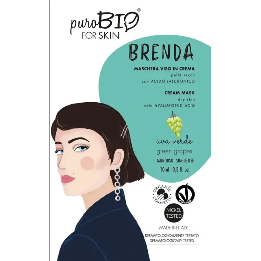 Purobio For Skin Brenda Maschera 03 Profumazione Uva Verde 10ml