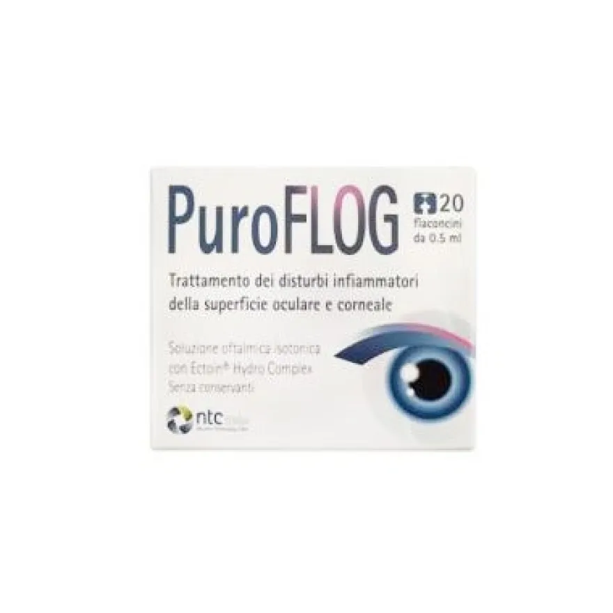 PuroFLOG Soluzione Oftalmica Isotonica 0,5ml 20 Flaconcini