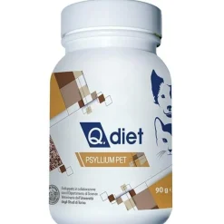 Q Diet Psyllium Pet Fonte Di Fibra Cani/Gatti 90g