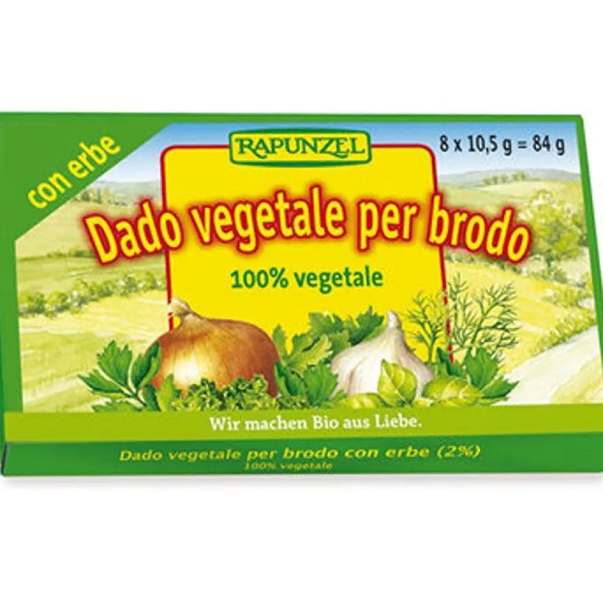 Rapunzel Dado Biologico Vegetale Con Erbe 8 Dadi
