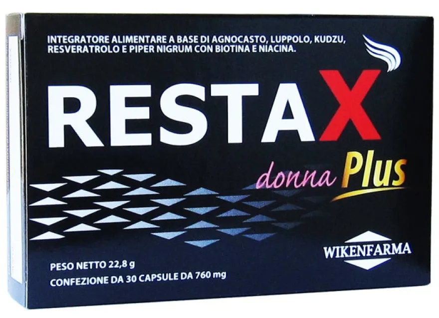 Restax Donna Plus 30 Capsule - Integratore per Benessere Femminile