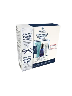 Rilastil Cofanetto Protocollo Riempitivo Detox Viso Aqua Detergente 50ml + Siero 30ml + Crema 15ml