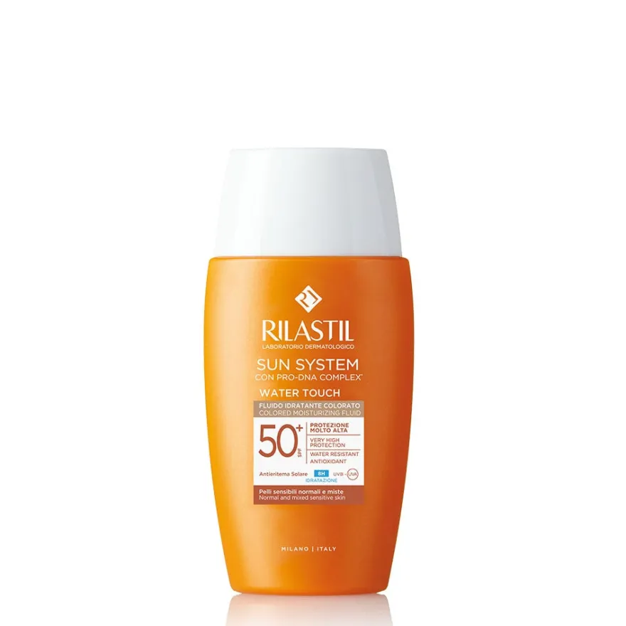 Rilastil Sun System Water Touch Color Fluido Emulsione Solare SPF 50+ Viso 50ml