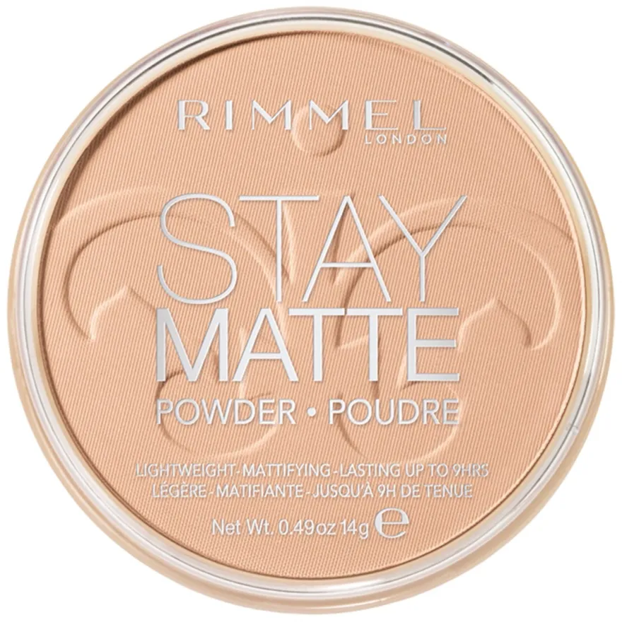Rimmel Cipria Compatta Stay Matte Tonalità 005 Silky Beige 14g
