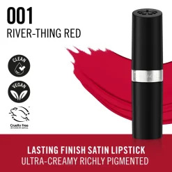 Rimmel Lasting Finish 001 River-Ting Red Rossetto Satinato 4g