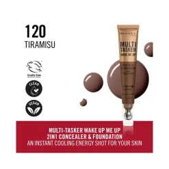 Rimmel Multi-tasker Wake Me Up Correttore & Fondotinta Formula Vegana 120 Tiramisu 20ml