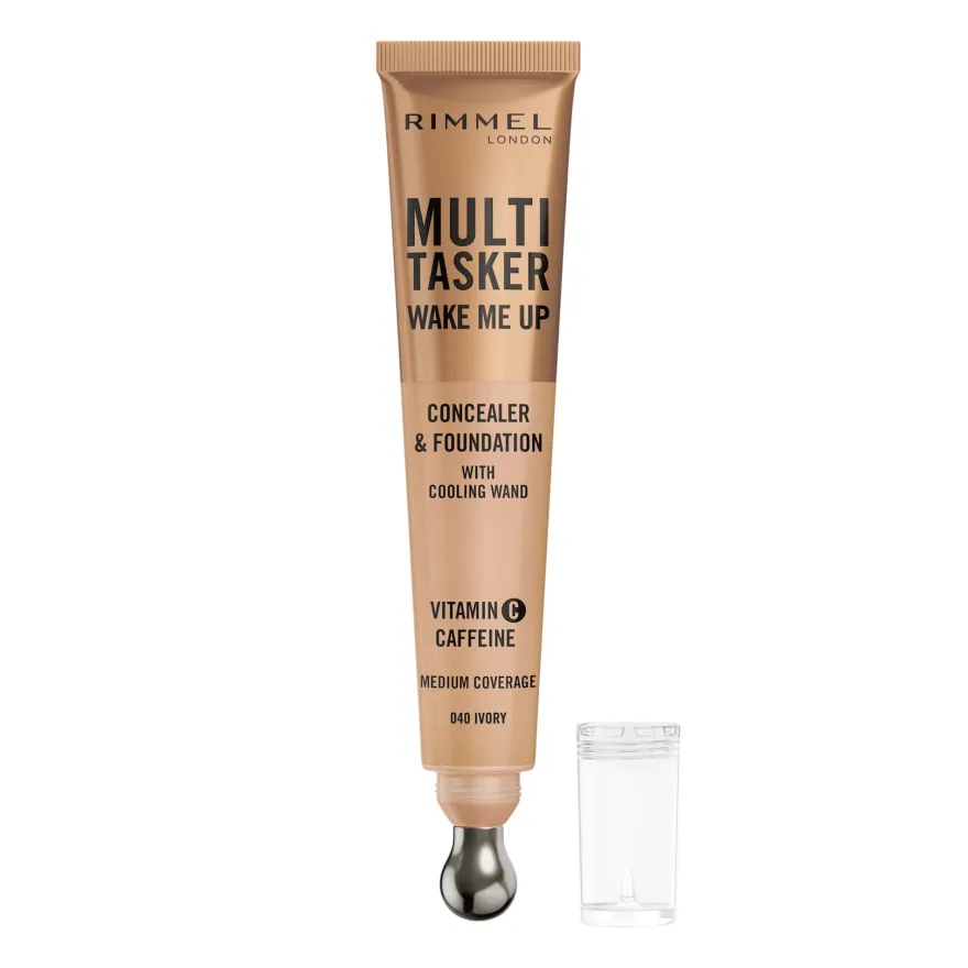 Rimmel Multi-tasker Wake Me Up Correttore & Fondotinta Formula Vegana 040 Ivory 20ml