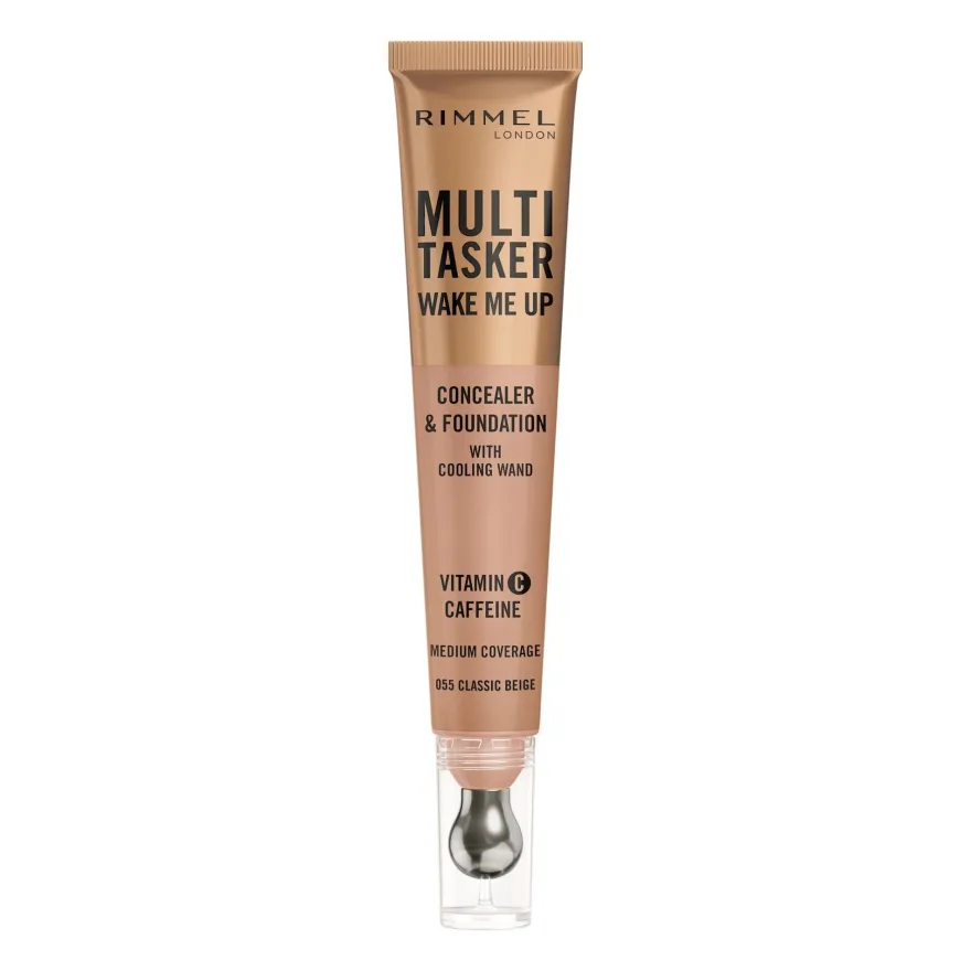Rimmel Multi-tasker Wake Me Up Correttore & Fondotinta Formula Vegana 055 Classic Beige 20ml