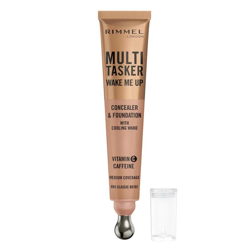 Rimmel Multi-tasker Wake Me Up Correttore & Fondotinta Formula Vegana 055 Classic Beige 20ml