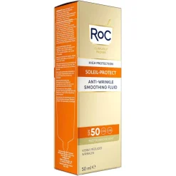 Roc Fluido Solare Viso Anti-Rughe Levigante SPF50+ 50ml