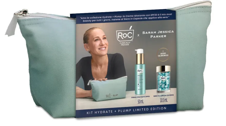 Roc Kit Hydrate + Plump Siero Viso 30 Capsule +Idratante Viso 50ml SPF30