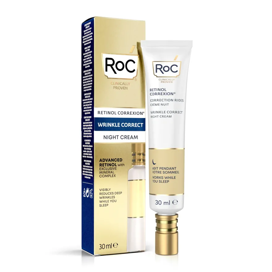 Roc Retinol Correxion Wrinkle Correct Crema Viso Notte Intensiva 30ml