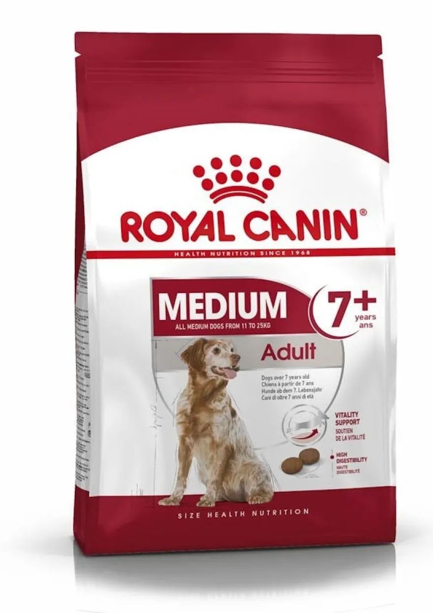 Royal Canin Medium Adult 7+ Alimento Secco Per Cani 4kg