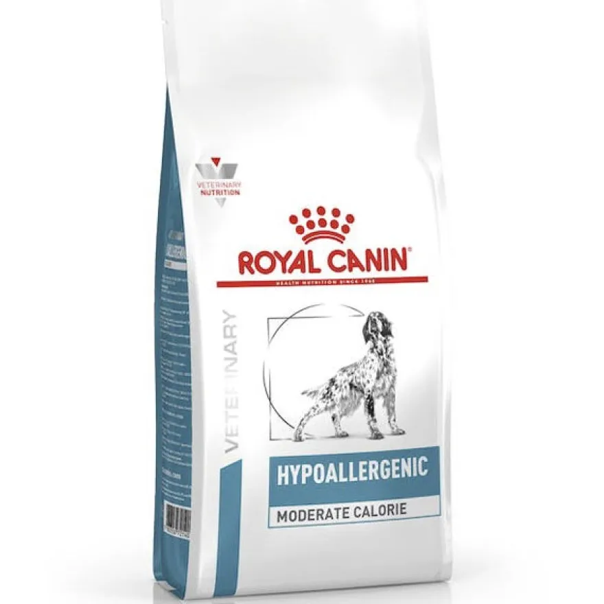 Royal Canin Veterinary Hypoallergenic Moderate Calorie Crocchette Per Cani Adulti Sacco 14Kg