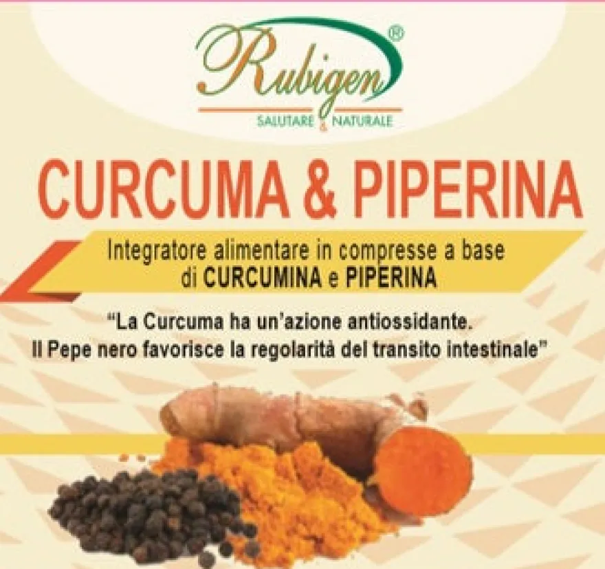 Rubigen Curcuma E Piperina 120 Compresse
