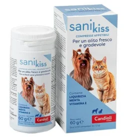Sani Kiss 50 Mangime Complementare Alito Fresco Per Cani E Gatti 50 Compresse