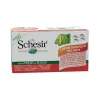 Schesir Multipack Filetti di Pollo Con Manzo Cibo Umido Cani 4x85g