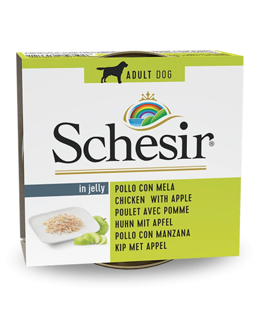 Schesir Pollo Con Mela Cibo Umido Cani Adulti Lattina 150 g