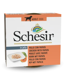 Schesir Pollo Con Papaya Cibo Umido Cani Adulti Lattina 150 g