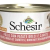 Schesir Pollo Con Patate Dolci E Carote Cibo Umido Cani Adulti Lattina 85g