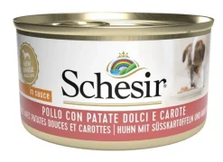 Schesir Pollo Con Patate Dolci E Carote Cibo Umido Cani Adulti Lattina 85g