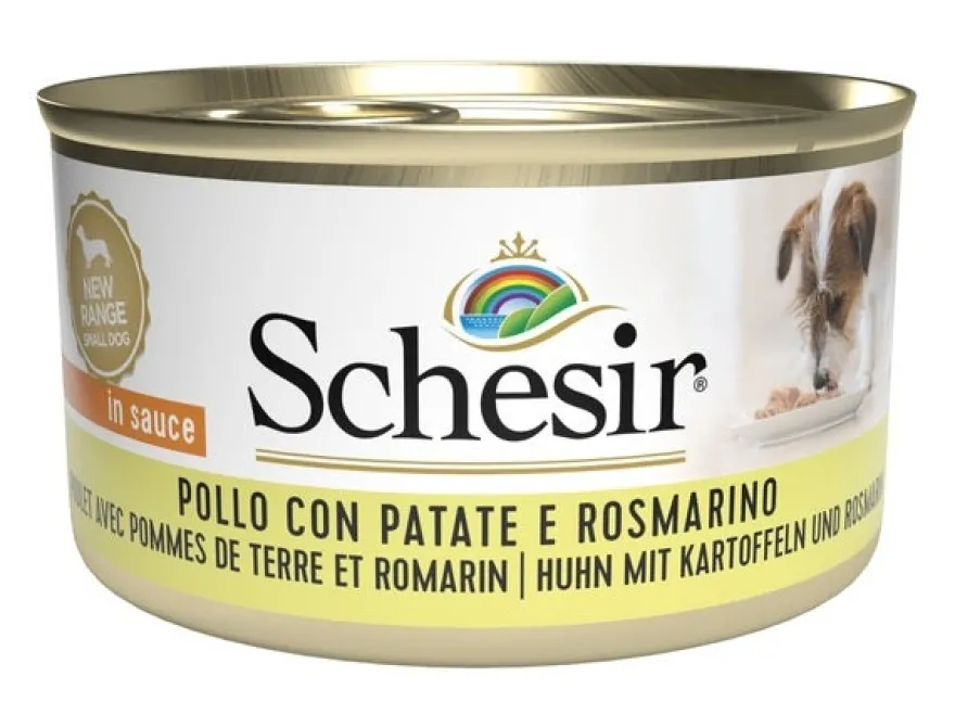 Schesir Pollo Con Patate E Rosmarino Cibo Umido Cani Adulti Lattina 85g