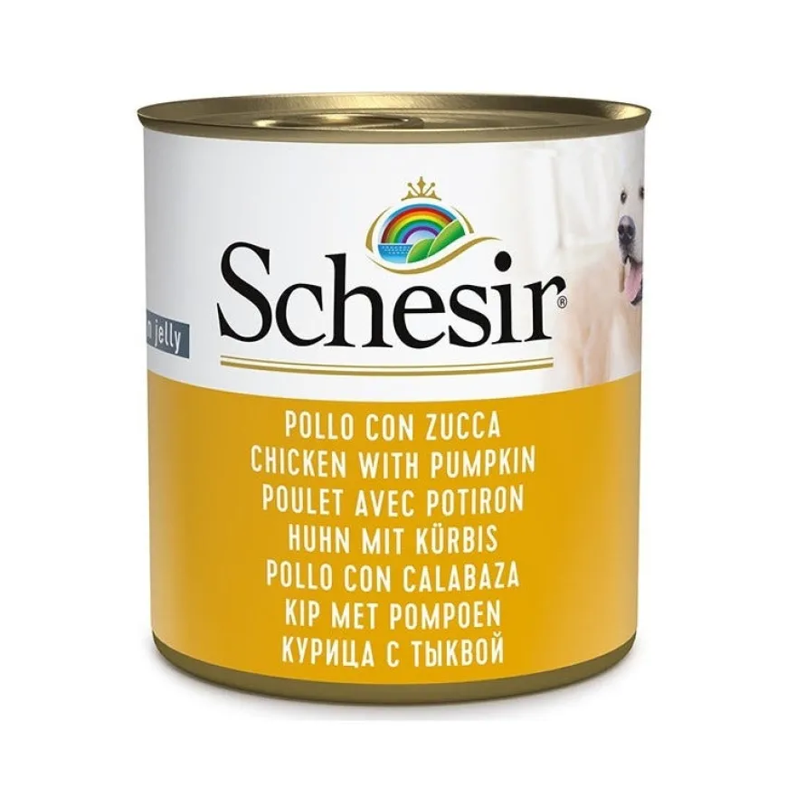 Schesir Pollo Con Zucca Cibo Umido Cani Adulti Lattina 285g