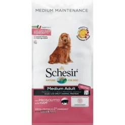 Schesir Prosciutto Cibo Secco Cani Adulti Taglia Media Sacco 3 Kg